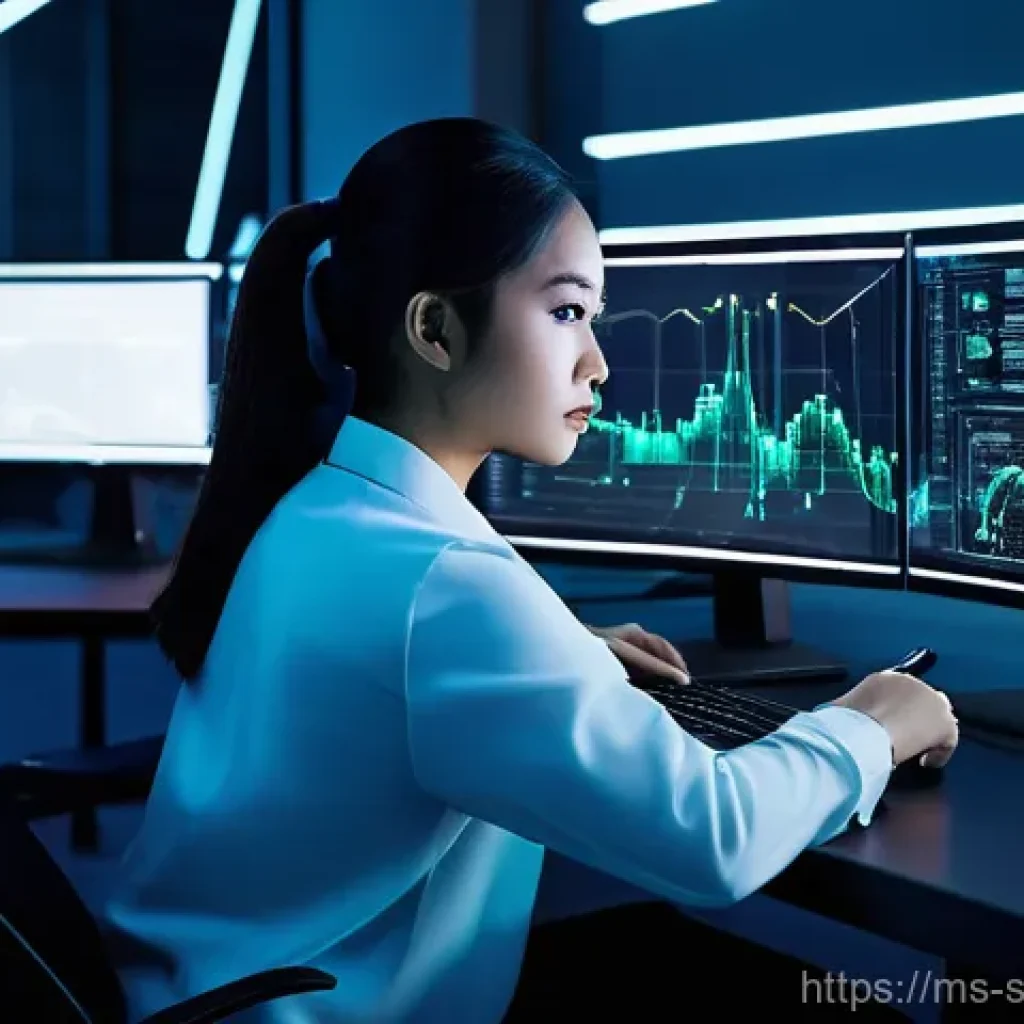 소프트웨어 공급망 보안에서의 화이트 해커의 역할 - **Prompt 1: The Cyber Detective at Work**
"A highly focused young Malaysian woman, an ethical ha...