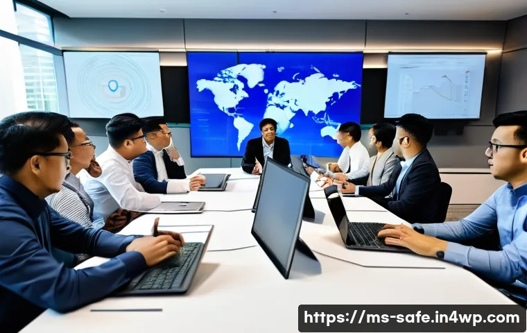 소프트웨어 공급망 보안을 위한 커뮤니티 구축 방안 - A diverse group of Malaysian IT professionals participating in an interactive cybersecurity workshop...